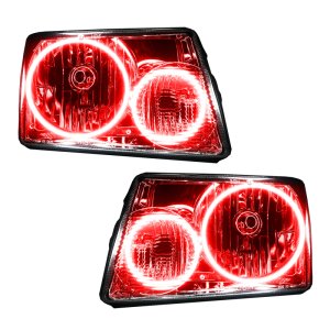 Ford Ranger Headlight Halo Kits - ORACLE Lighting - Pre-Assembled LED Halo - Red - `01-`11